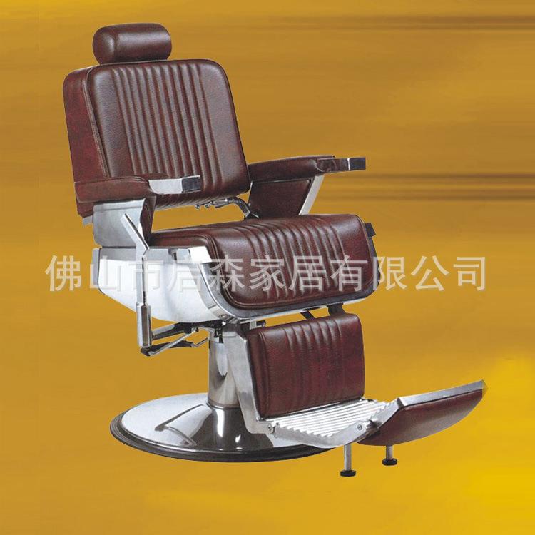 直销沙龙家具的红色皮革理发大椅可躺可旋转可升高发椅沙龙椅