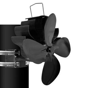 宁波顶裕直销铝合金壁挂式壁炉风扇磁吸卡箍两用热动力风扇