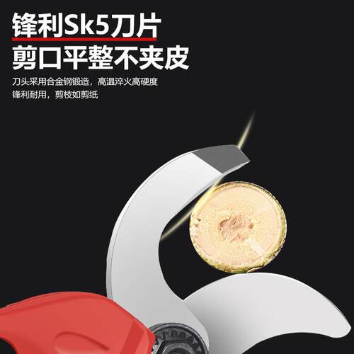 刷电动花枝剪电动36781剪果树无修枝电剪锂电无线动农林果园剪