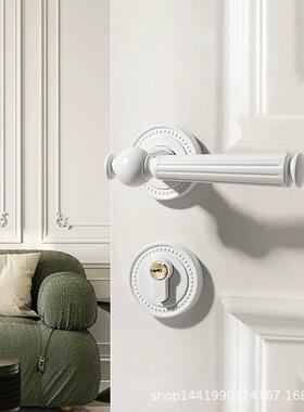 卧门锁静室内木金门门锁色法式FS888门把手家用室磁吸音房间轻奢