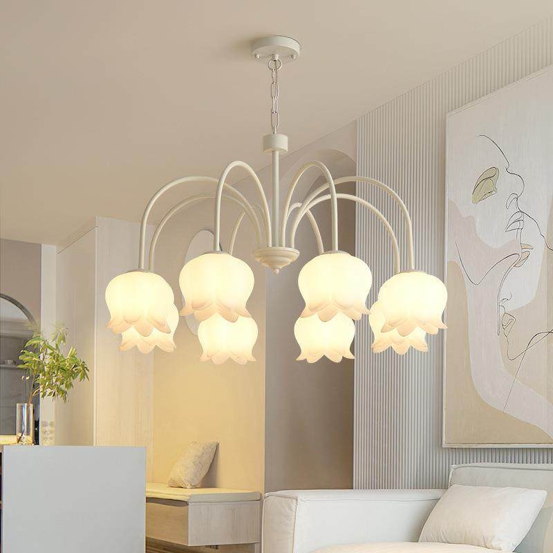 奶油风铃兰法式客吊灯卧光谱护眼简约厅温馨吸顶餐厅书房全主177,家装灯饰光源,智能吊灯,淘宝优惠券,粉丝福利购,淘宝优惠卷
