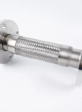 304/31钢6L兰式金属软管波纹管丝编织耐高温高DN25-DN1压蒸汽法软