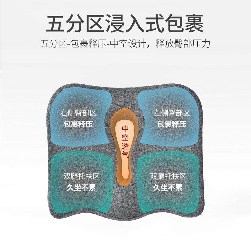 透气不垫办室ZKZDian椅垫久坐垫夏季久坐公累镂空痔疮坐座垫护腰