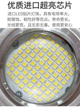 Led工矿灯足瓦高厂房灯大功棚率4亮0w仓QVZ库车间照明工业0吊灯天