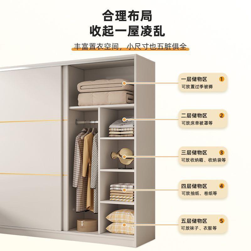 实木衣JNP柜家用卧室现代简约简易装房出租用柜组合组子多功能大