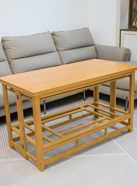 火子FS758416家用实木烤火架可折叠形桌楠竹正方形长方烤湖南新款