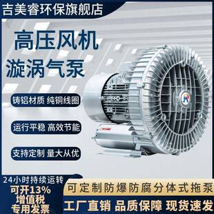 鼓风机清洗机干燥设备高压风机 810 H07 4.3K真空吸附漩涡式