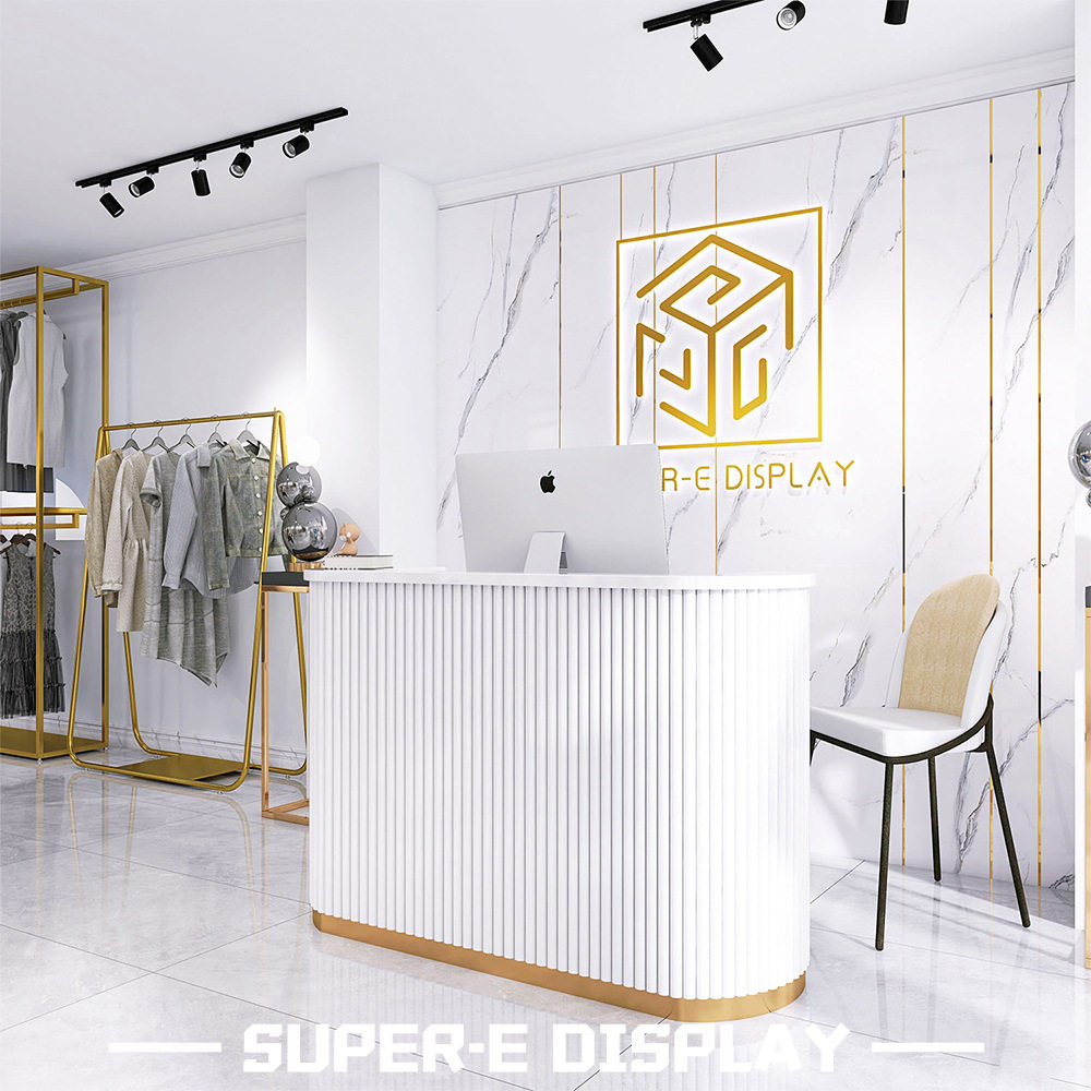 服装店落地式展架中岛架商用货架女装陈列架整店设计服饰展示架子