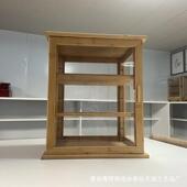 木制面收纳架便携式 透明包盒甜面品包层放5.木制面置架三竹制面包
