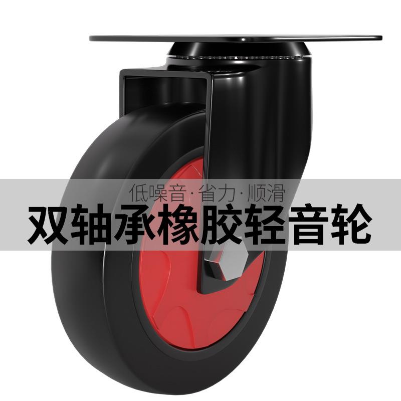小推车拉货手推车搬运平板车折叠便携家用仓库静音推拉车快递拖车
