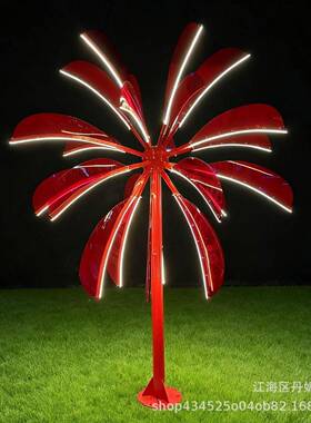 ED亚克力烟花灯数码烟花灯礼灯户外景观花装饰灯美陈道L网具红艺