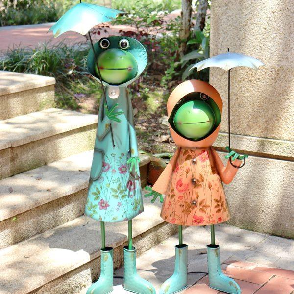 花园大摆件落地铁艺青蛙阳台院子草坪露台装饰造景户外庭院布置