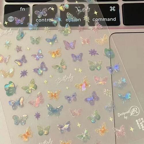 蝴蝶翼流光贴纸-孩子能玩1年