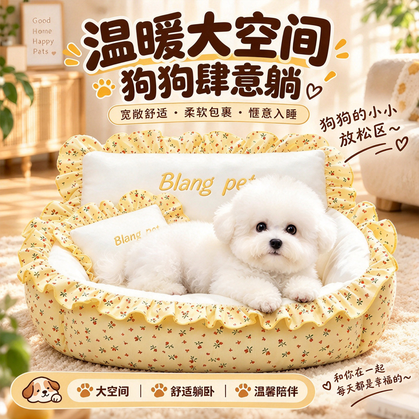 冬季保暖半封闭猫狗窝可拆洗