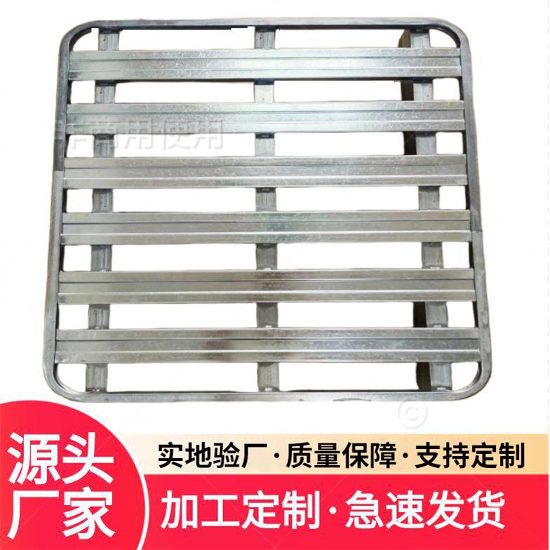 叉车托盘仓库货架四向金属托盘物流车间仓储镀锌钢制托盘铁托盘