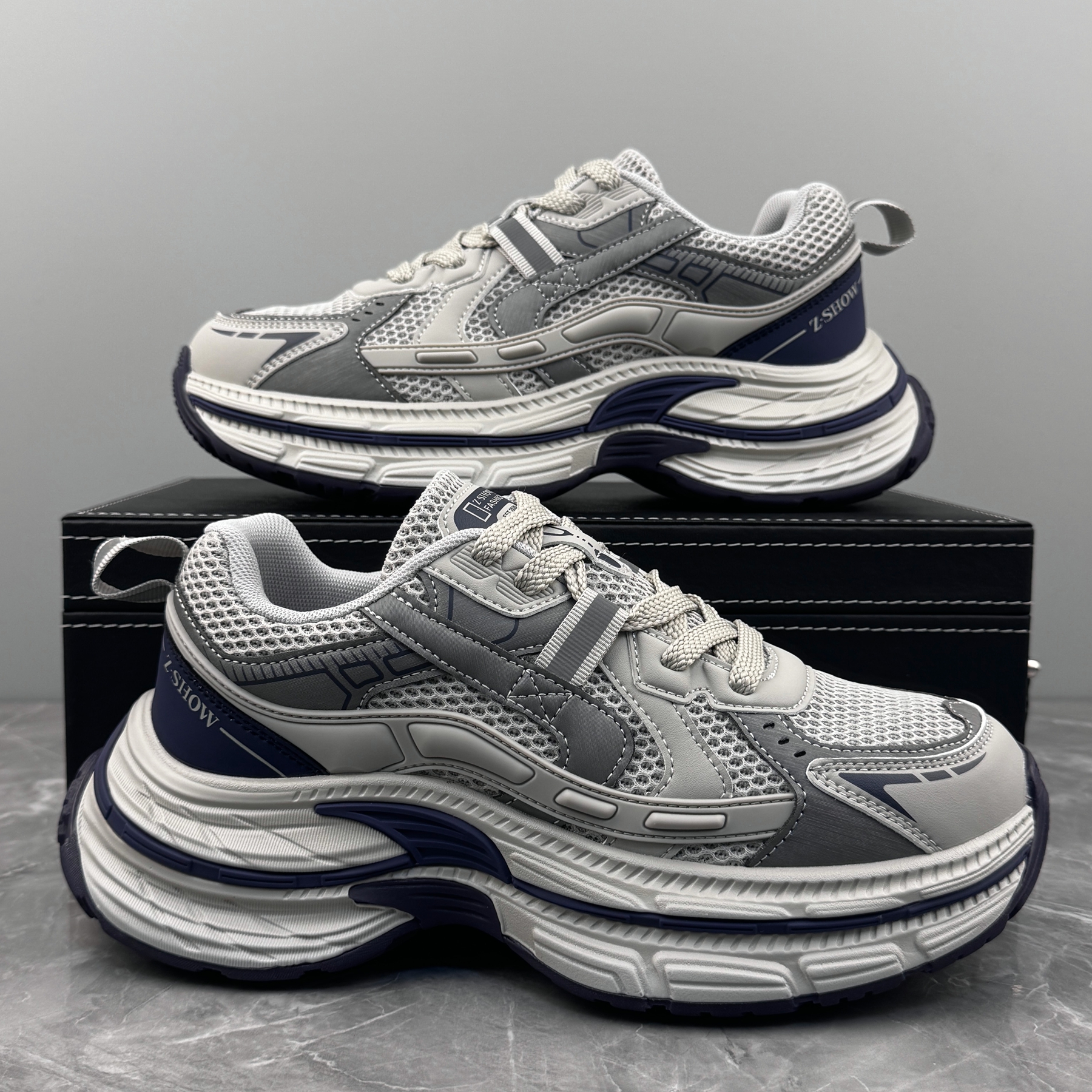 潮牌男鞋2025秋季厚底增高老爹鞋