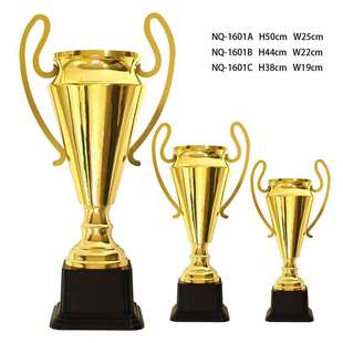 NQ-1601全金属金银色奖杯奥美制作塑料底座发奖可刻字