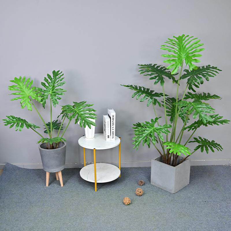 北欧风仿真植物盆栽凤尾葵装饰树室内绿植龟背竹散尾葵春芋喜林芋