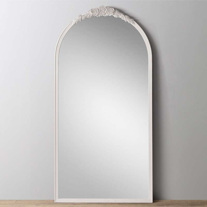 欧式穿衣镜复古雕花全身镜法式落地镜家用镜子服装店衣帽间试衣镜