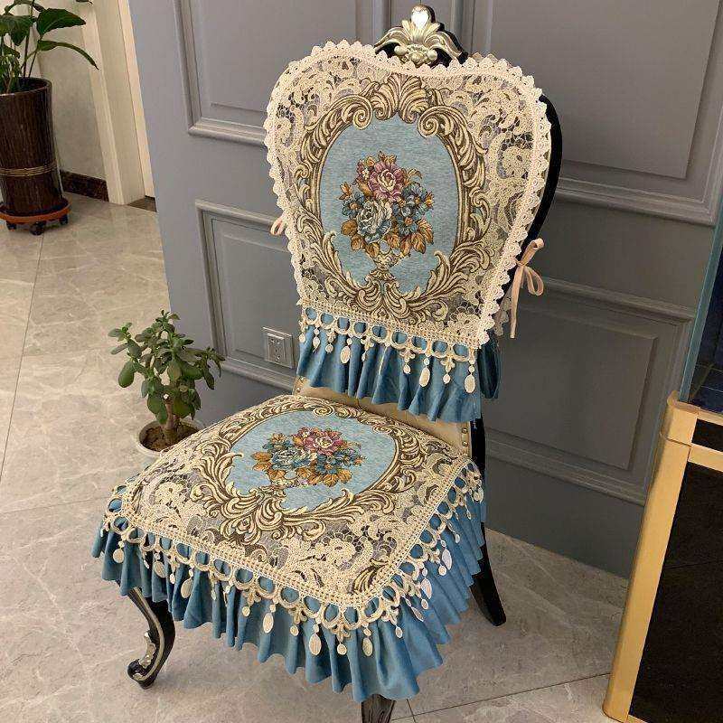 桌椅罩欧式餐椅垫套装美式餐椅坐垫四季通用椅子套圆形餐桌布
