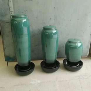 水池喷泉流水陶罐喷水大花瓶自动循环水景涌泉陶缸加湿器坛子摆件