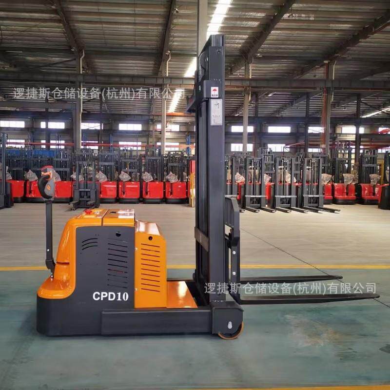 全电动堆高叉车步行式平衡重式托盘堆垛车8001t1.2t1.5t装卸车