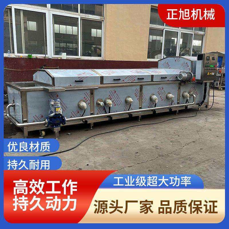 桑芽菜漂烫护色流水线桑叶艾叶预煮机豆角虹豆杀青蒸煮机
