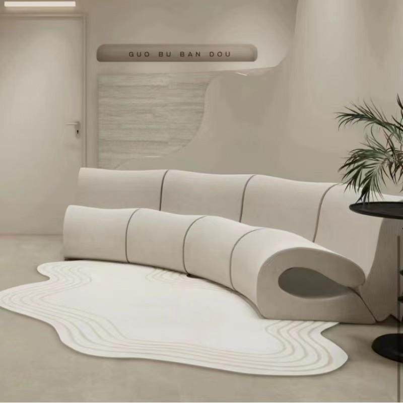 新品五十六度系列水波沙发现代简约风别墅大平层客厅布艺组合沙发,收纳整理,烫衣板及配件,淘宝优惠券,粉丝福利购,淘宝优惠卷