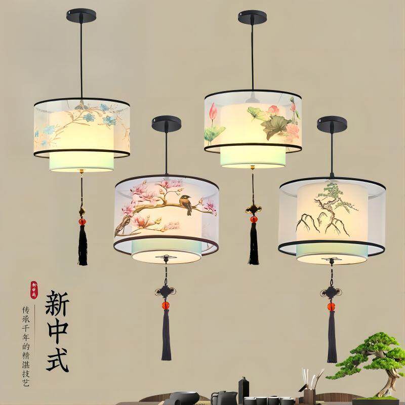 新中式吊灯茶室卧室客厅餐厅走廊过道玄关书房古典中国风古风吊灯