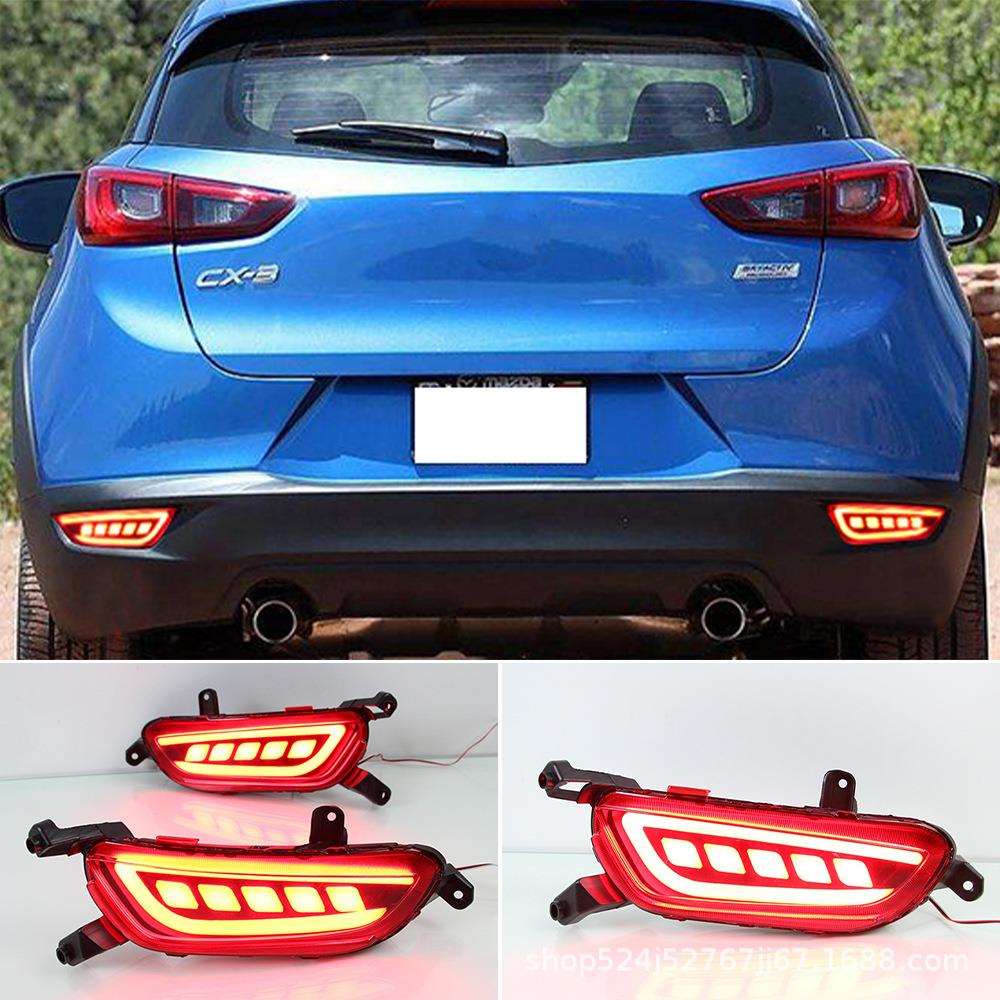 适用于马自达15-20款CX-3后杠灯LED转向灯刹车灯CX-3后雾灯