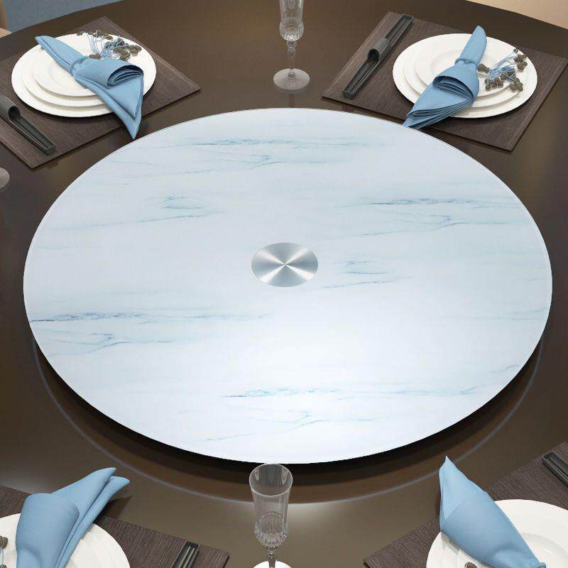 家用餐桌加厚圆台圆台面转盘圆桌台面转盘转盘大圆玻璃玻璃贴画钢