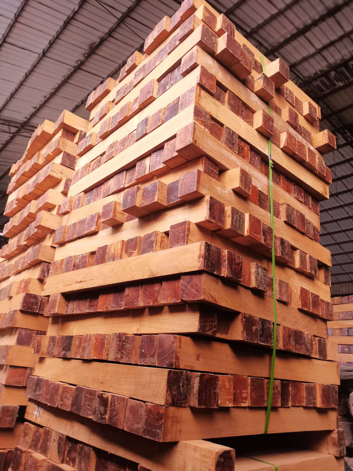 8×8×95cm缅甸瓦城柚木实木老料楼梯柱子桌腿横杆杯子木罐玩具
