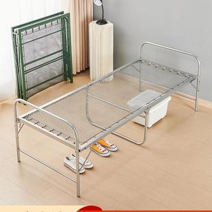折叠床加固双丝钢丝床弹簧床软床单人午休床陪护床简易铁条床