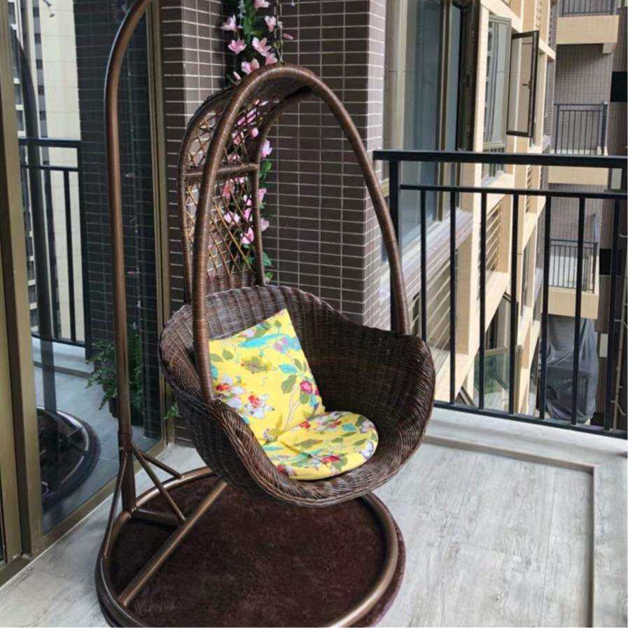 真藤吊篮吊椅摇摇椅阳台卧室秋千摇椅室内庭院藤编织摇篮藤椅吊床