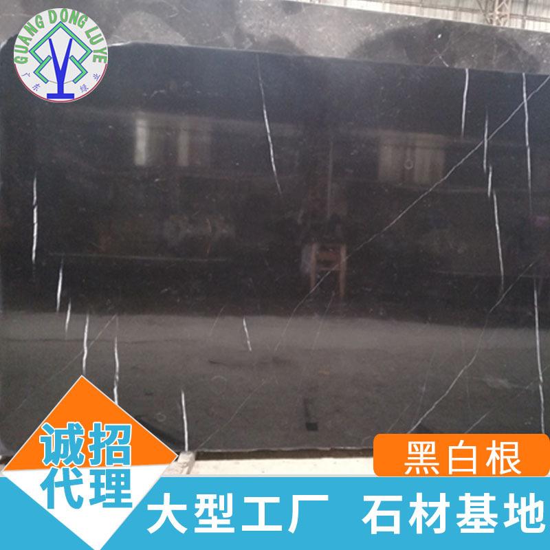 云浮石材实力黑白根墨玉天然大理石底座窗台板过门槛石料工程