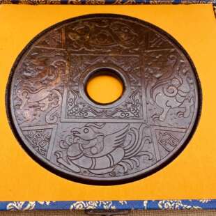 岫玉仿古玉器朱雀玄武青龙白虎玉璧挂件摆件古玩老玉杂项老物件