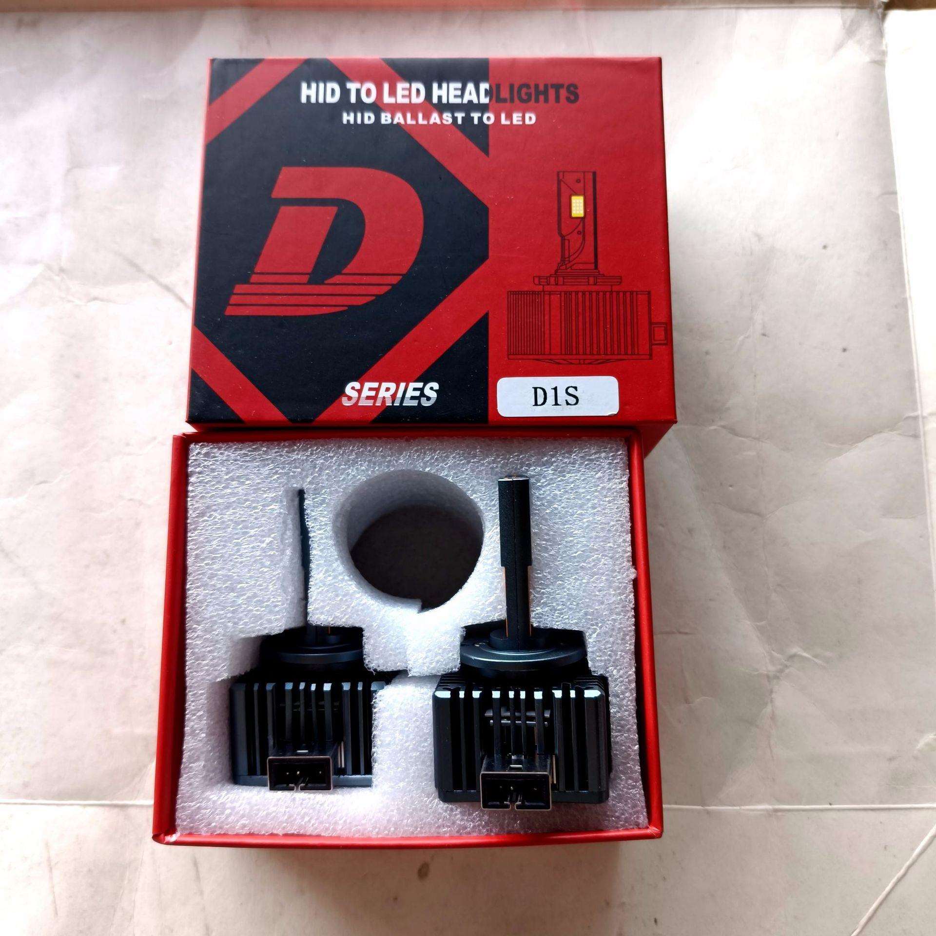 汽车LED大灯D系列双铜管导热LED灯前大灯LEDD1S6000K55W灯泡