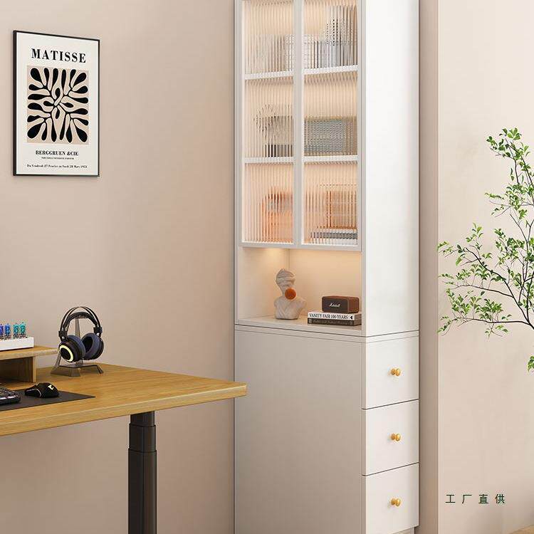 沙发边柜实木转角窄柜书柜侧边侧拉侧面抽拉柜夹缝柜收纳柜储物柜