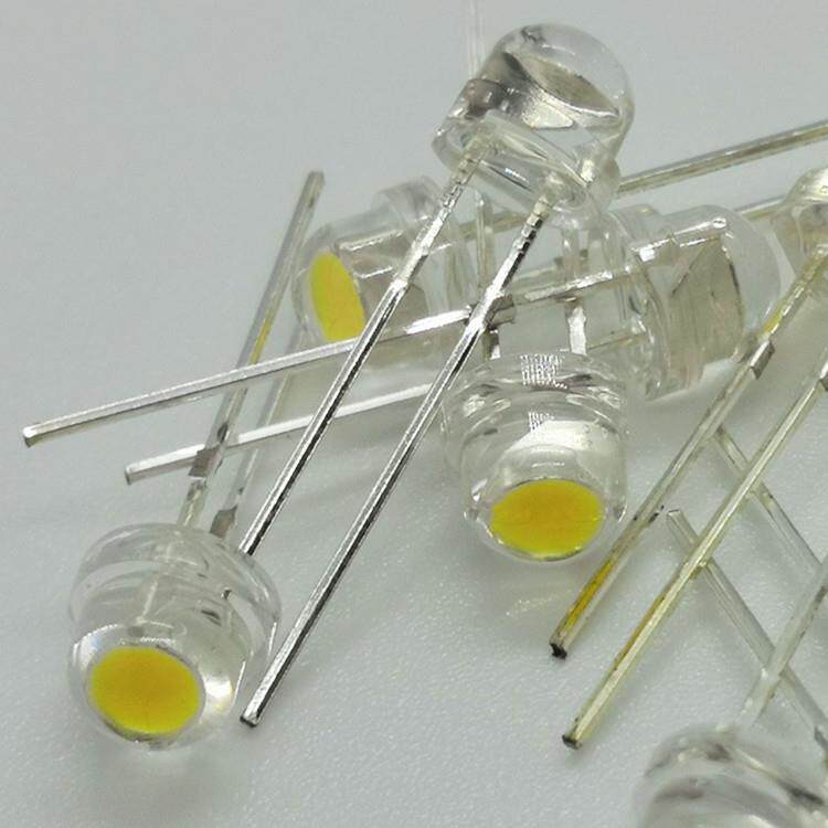 直插5mm大杯草帽黄光led草帽黄灯F5金黄光琥珀色led灯珠