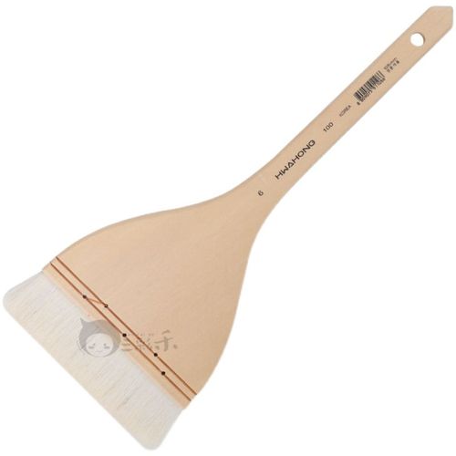 韩国hwhong华虹羊毛刷 宽幅水彩羊毛笔刷 画笔底纹刷排刷笔