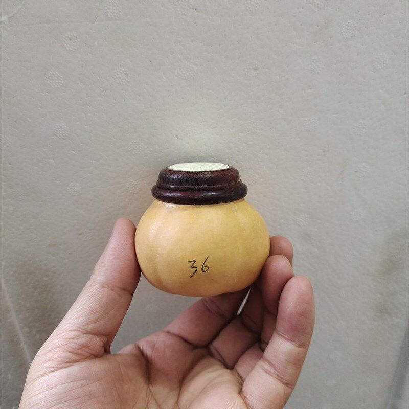 天然手把文玩本长鸡心蝈蝈虫具葫芦工艺品皮质老成瓷实一物一图