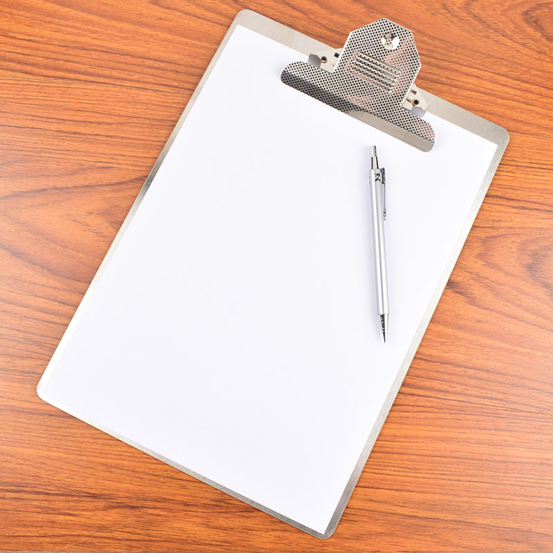 不锈钢文件夹板1mm厚5板夹蝶夹写字板文件板酒店票据菜单夹板