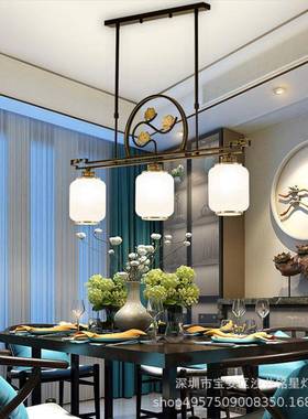 全新铜中式0客厅吊灯225新款60094中国风酒大店别墅灯具大气复式