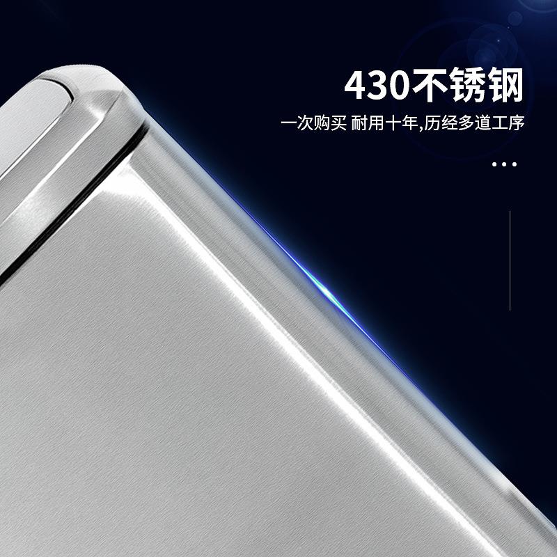 不锈钢垃圾桶家用带盖客厅卧室厨房大容量厕所卫生间夹缝窄方形筒