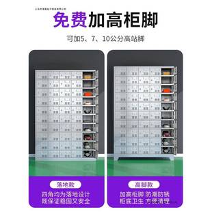 堂304不锈钢食餐盘柜门TNT碗柜学校餐厅带锁餐多具柜员饭工盒储物