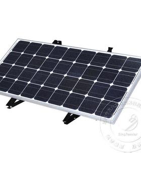 简阳能板支MRV架光伏组太0件抱杆支架50w10w150w易可栓挂式烤漆支