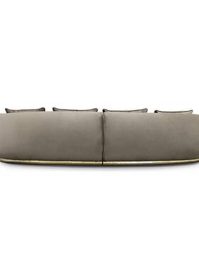 意式极简弧形沙发 soleil curved Sofa高档客厅家具Диван