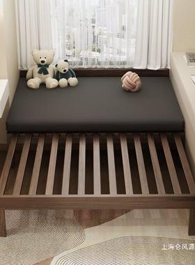 床持架拼接床榻衔榻米飘窗接FEA折叠抽拉改造支延可伸伸缩定实木