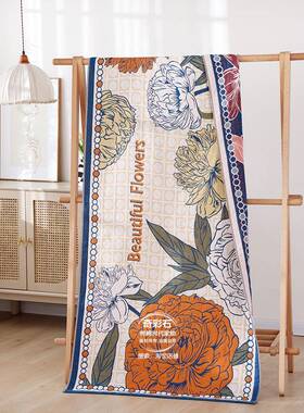 XYBA6L家纯棉纱布浴巾c用不掉毛沙发毯子90180m多*功能成人洗澡