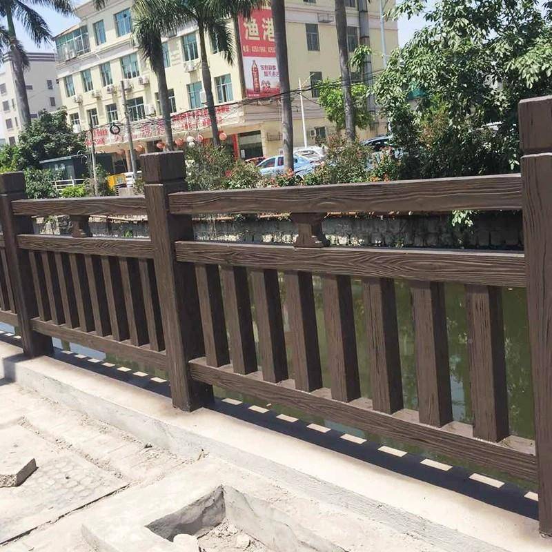 江河西泥仿木护栏成品混泥土栏杆道杆水泥水仿木栏92510224花园护
